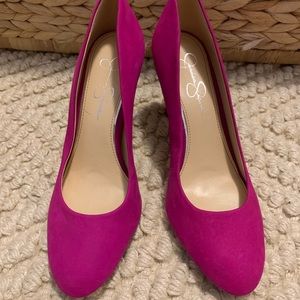 Jessica Simpson Pink Suede Heels